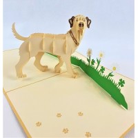 Handmade 3D Pop Up Card Labrador dog birthday Anniversary New Pet New Home Mother's day Father's day Love Friendship Blank Card Gift